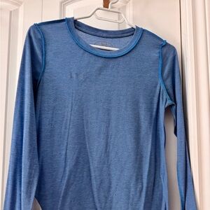 Under Armour Heathered Blue Long Sleeve Shirt